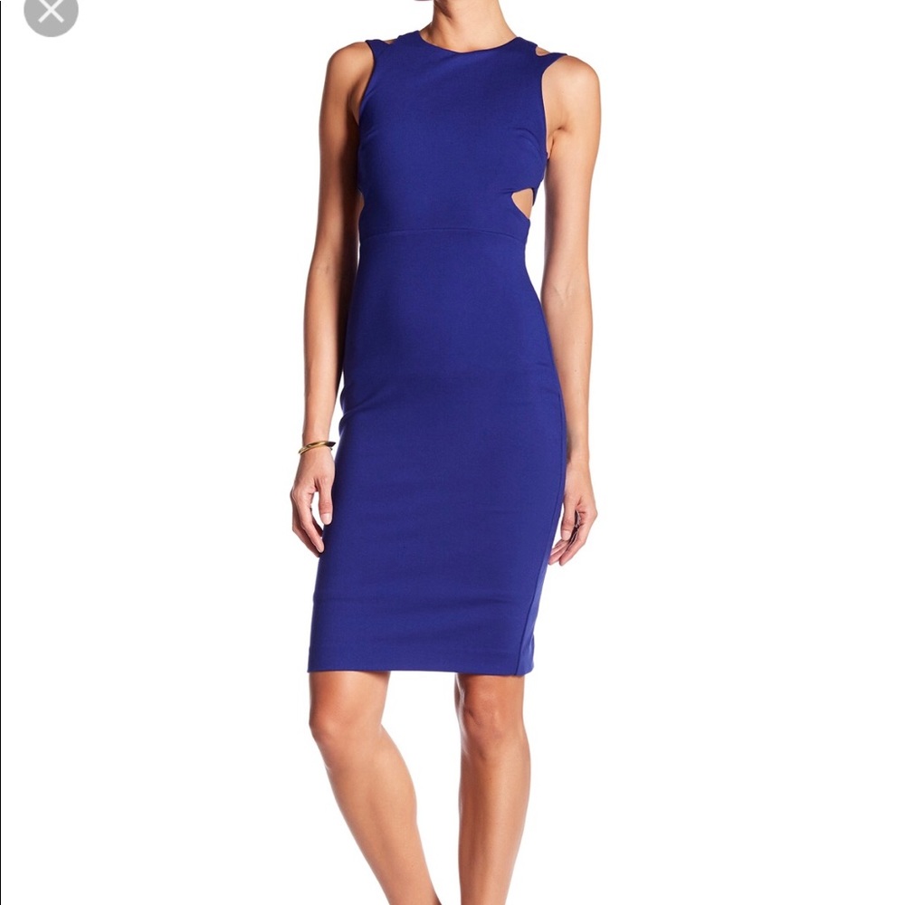 French Connection Lula Stretch Cage Back Dress
